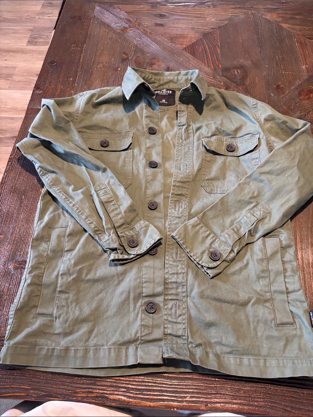 Hollister Olive Green Utility Field Jacket